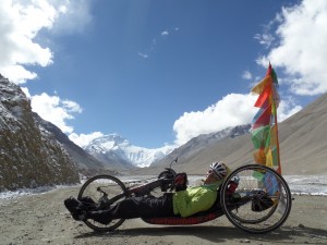 Paralympian Karen Darke will be talking about her handcycling journey across the Himalayas 