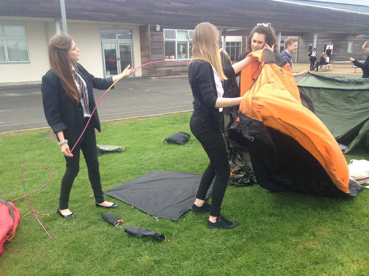 Getting to grips with the tents