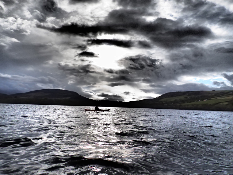 Kayaking under moody skies |Photo Richard Harpham