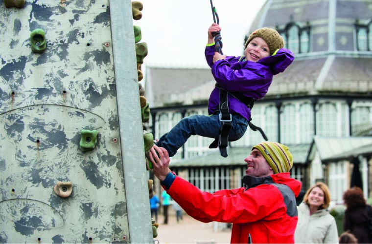 Let your kids  hang out at the Buxton Adventure Festival |Photo Richard J Richards, University of Derby