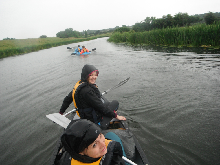 Canoeing the Nene: smiles guaranteed, even in the rain