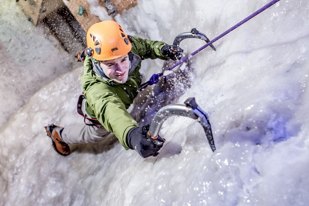 Learn to ice climb in a controlled environment |facebook.com/VerticalChill