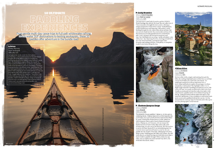 Revealed: The ultimate paddling experiences