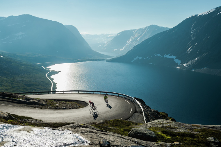 Road cycling above Geirangerfjord | Mattias Fredriksson/visitnorway.com 