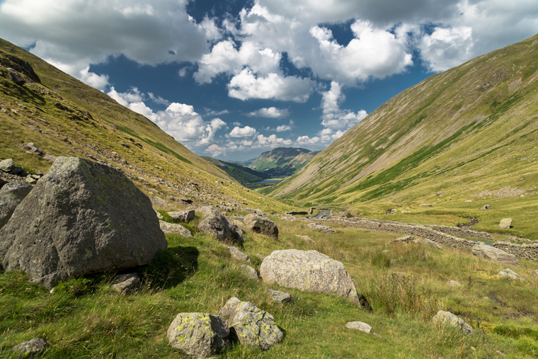 KIRKSTONE PASS ON A SUMMER’S DAY –Keep the sun behind you and let the rocks in the foreground enhance the picture by adding interest