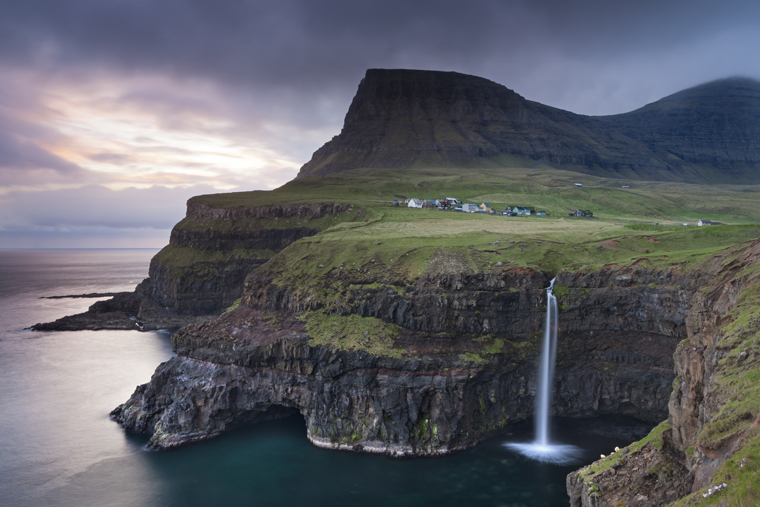 The village of Gasadalur on Vagar Island | Adam Burton: Visit Faroe Islands