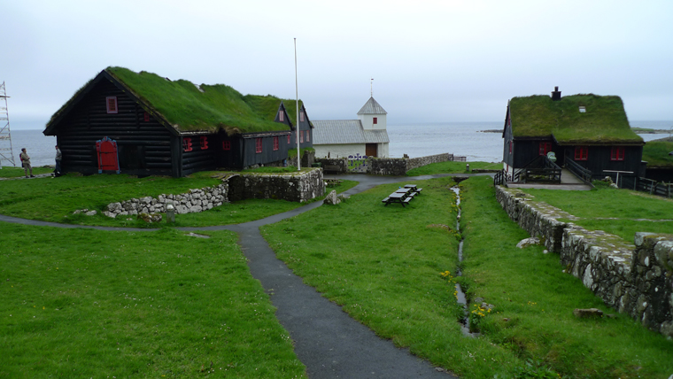 A traditional Faroese farmhouse lived in by the same family for 17 generations