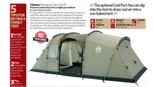 screen grab from "How to buy a family tent" feature in OAG 86