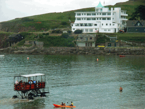 Sea_Tractor_and_Burgh_Island_Hotel_on_Burgh_Island,_Devon,_England The Burgh Island Hotel